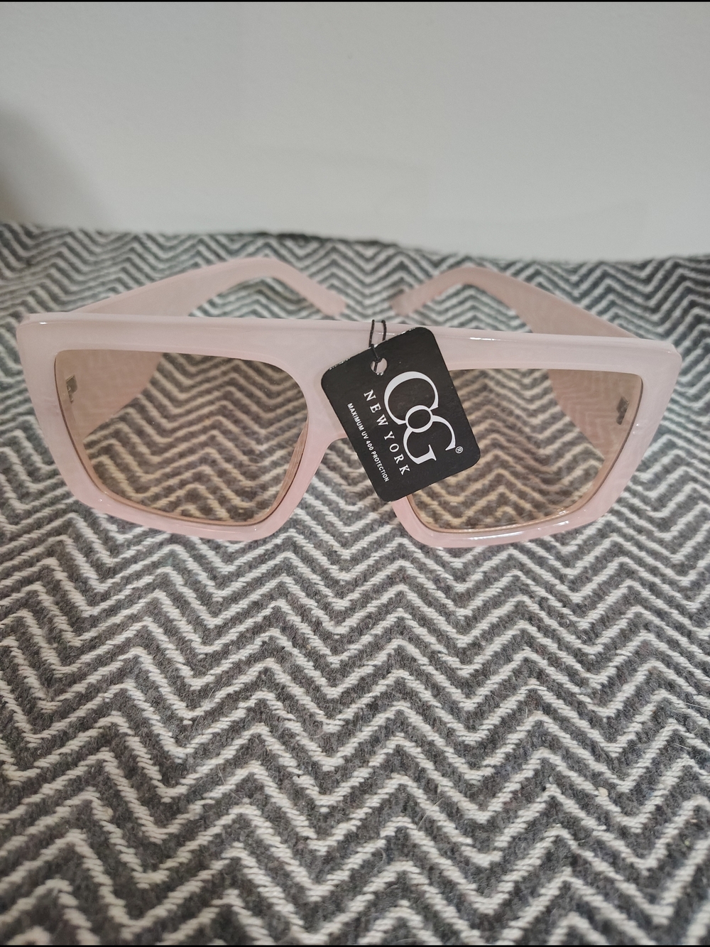 2 For $20🆕Pink Oversized Square Sunglasses With UV Protection